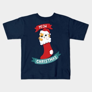 meow christmas Kids T-Shirt